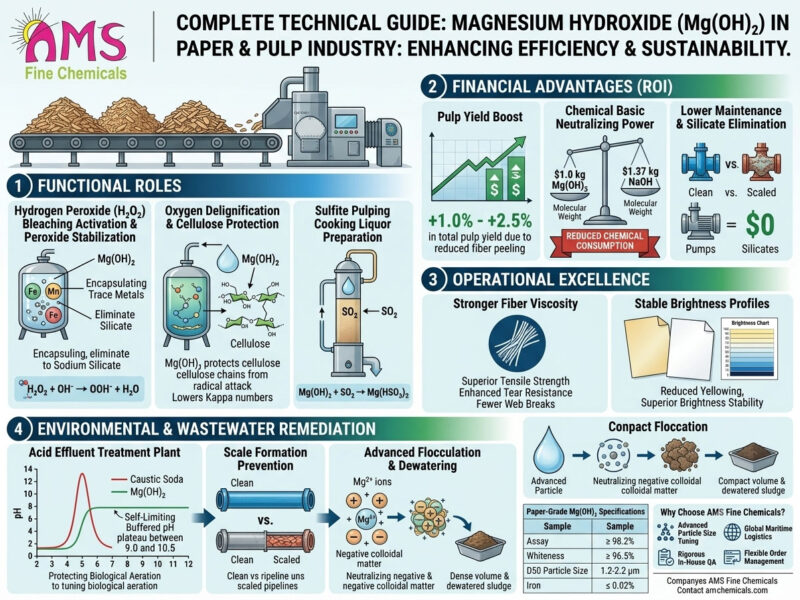 Magnesium Hydroxide in Paper & Pulp Industry