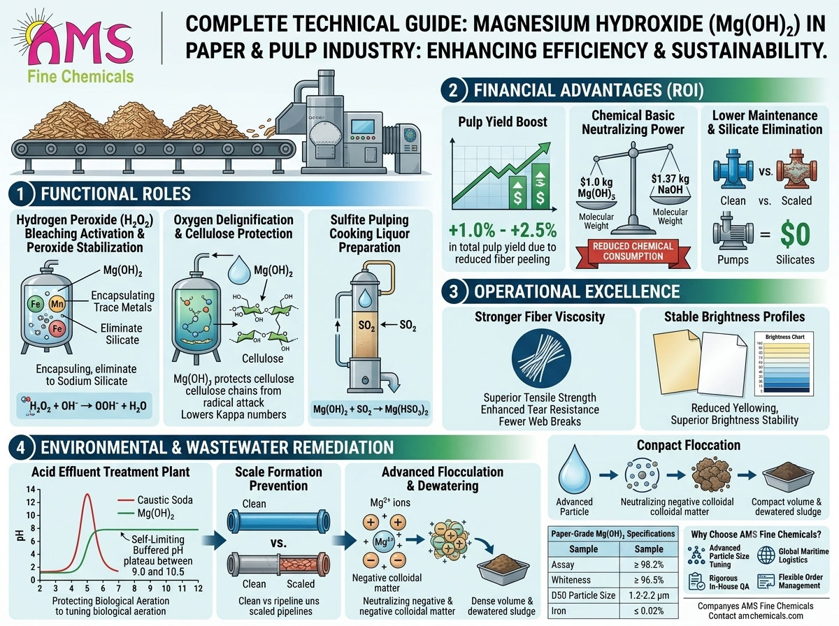 Magnesium Hydroxide in Paper & Pulp Industry