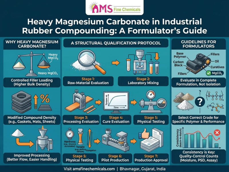 Heavy Magnesium Carbonate in Industrial Rubber Compounding: A Formulator's Guide