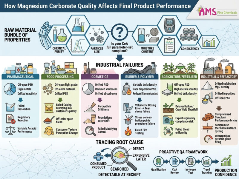 How Magnesium Carbonate Quality Affects Final Product Performance