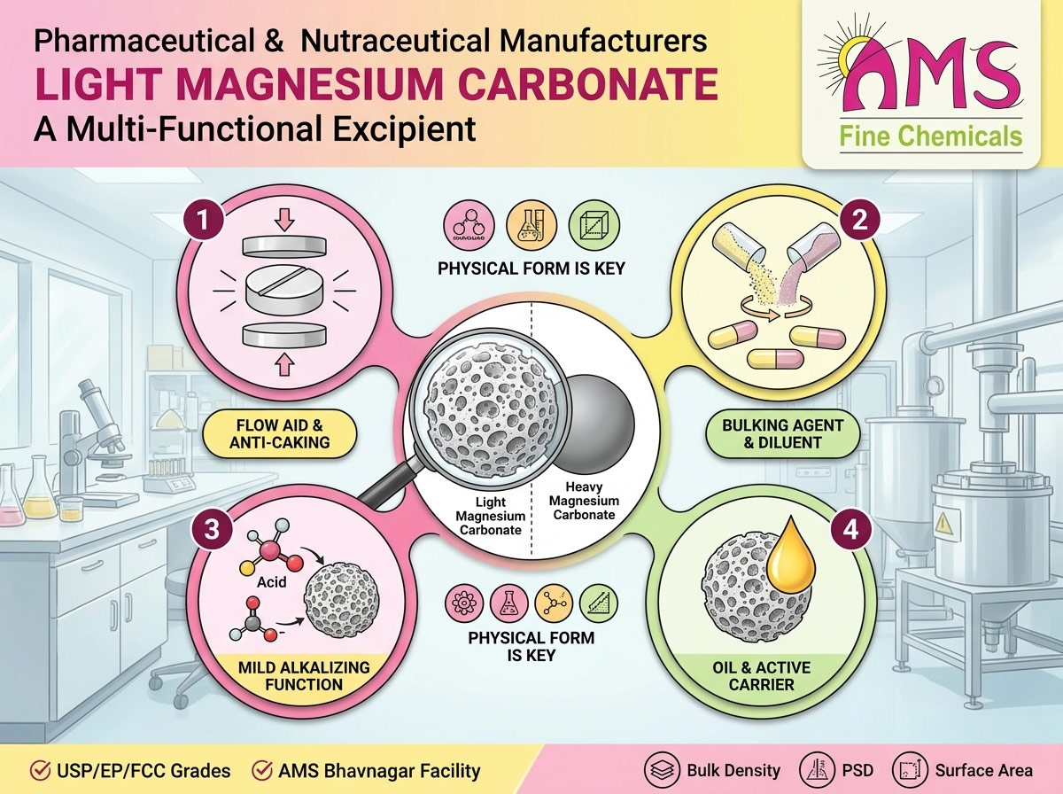Light Magnesium Carbonate as a Functional Excipient: What Manufacturers Should Know