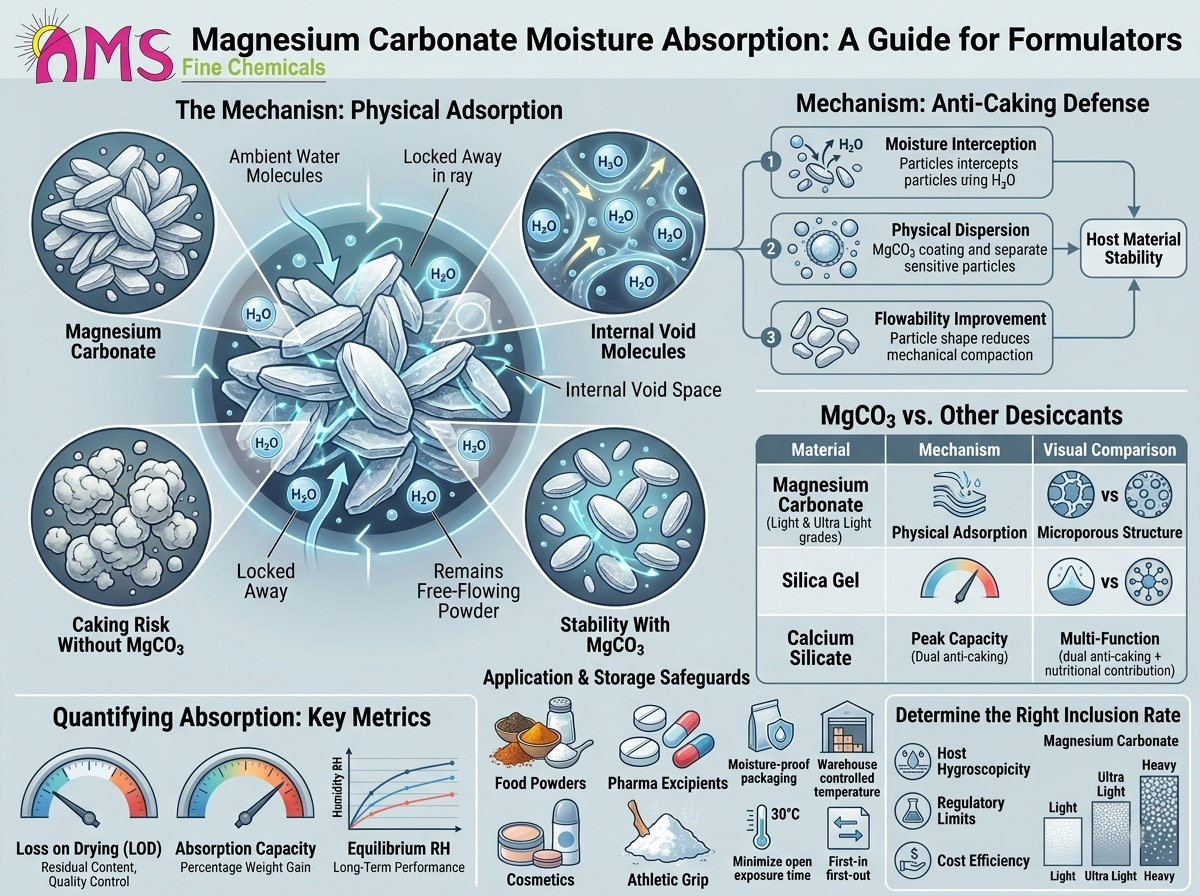 Magnesium Carbonate Moisture Absorption: What Formulators Need to Know
