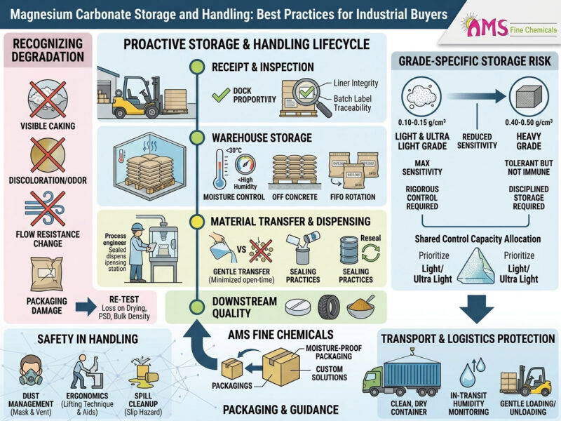 Magnesium Carbonate Storage and Handling: Best Practices for Industrial Buyers