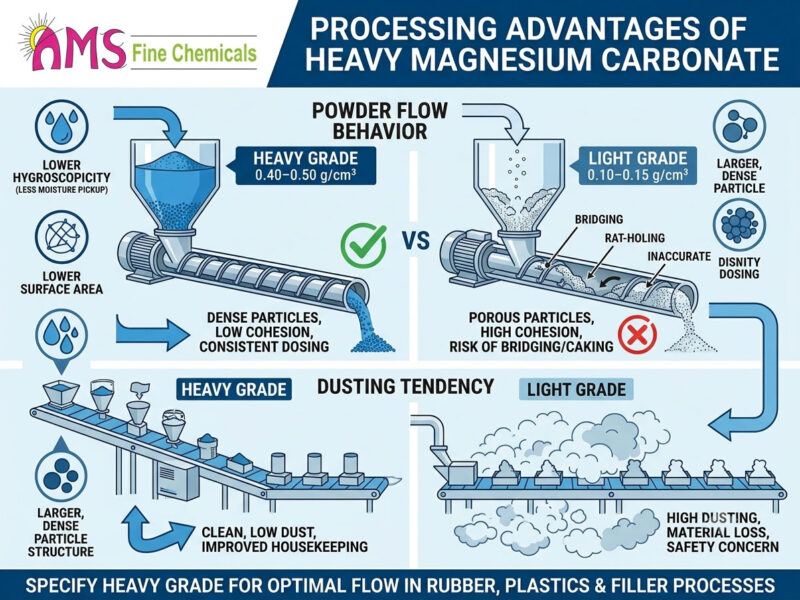 Heavy Magnesium Carbonate and Powder Flow: Understanding the Processing Advantage