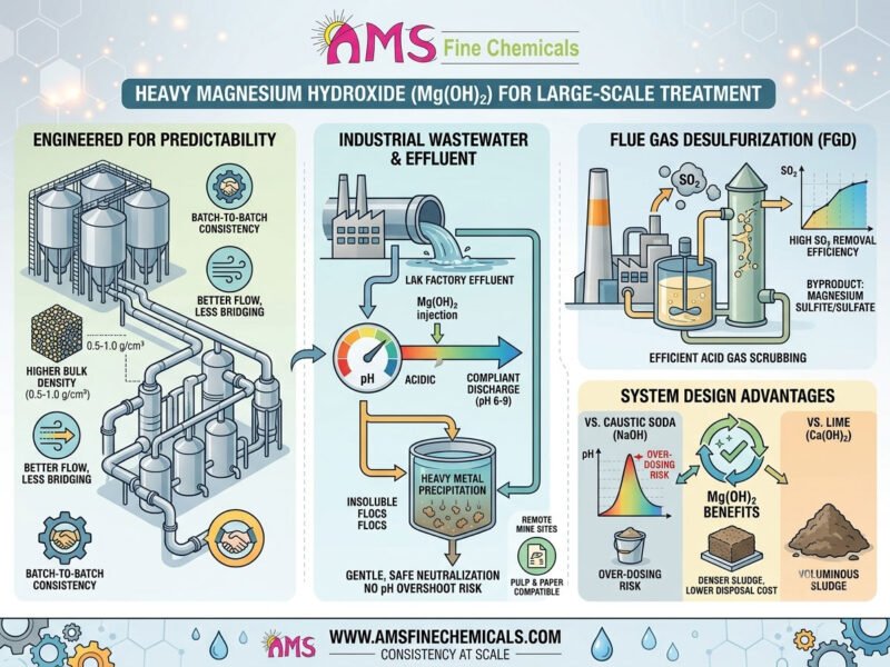 Heavy Magnesium Hydroxide in Large-Scale Chemical Treatment Systems