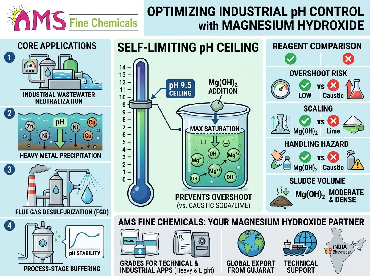 Magnesium Hydroxide pH Control in Industrial Chemical Processes