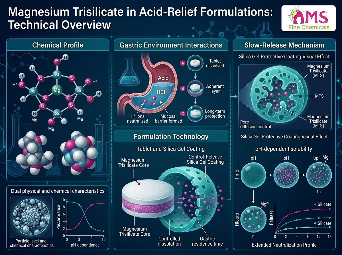 Magnesium Trisilicate in Acid-Relief Formulations: A Technical Overview